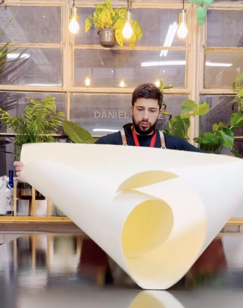 Daniel López Villacañas preparing watercolour painting in studio before Olhão Watercolour Intensive COURSE in Algarve